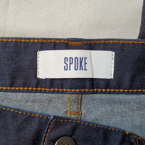 Spoke Jeans Men's Size 33X28 NWT Build B 10oz. Travel Jeans Dark Blue - Picture 5 of 10